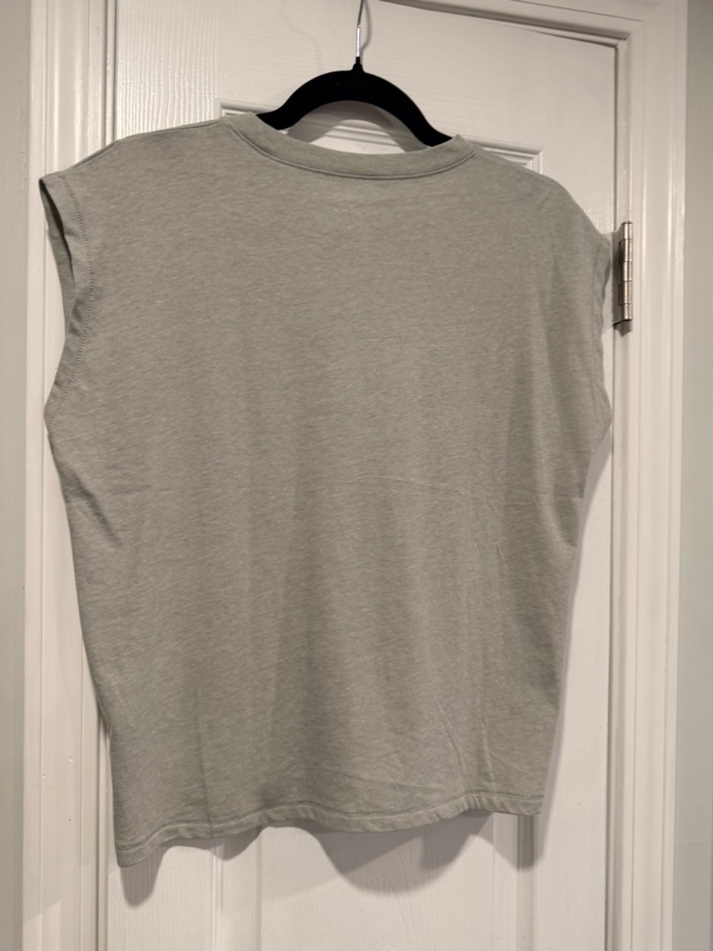 NWOT Madewell Size L Gray Lightweight Sleeveless Boxy Muscle Tee Shirt - Picture 8 of 11